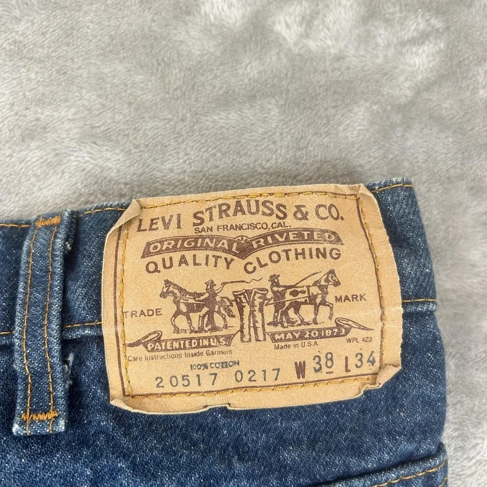 Vintage Levi's 517 Jeans Mens 38x31 Blue Med Wash Regular Bootcut Denim USA